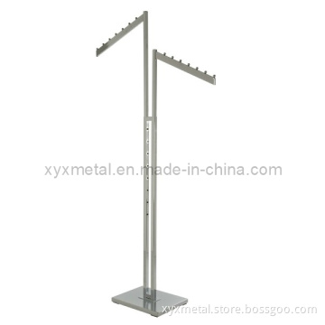 Slanted Arms Stainless Steel or Chrome 2 Way Classic Clothes Rack Slanted Arms